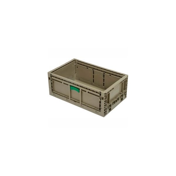Monoflo International Foldable Storage Container, 23-15/16 in L x 15 in W x 9-1/2 in H, Gray KD2415-09GRAY - main